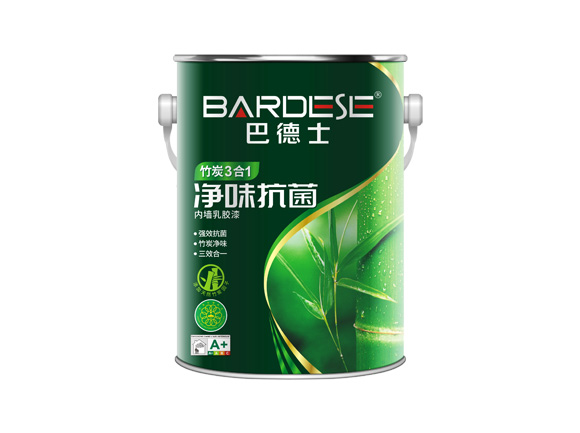 净味抗菌竹炭3合1内墙乳胶漆